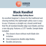 Merkur Double Edge Blade Razor, Black