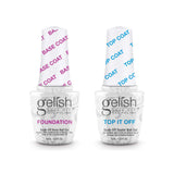 Gelish Dynamic Duo Foundation Base & Top It Off Sealer Soak Off Gel Nail Polish Essential Set