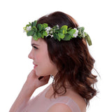 Christmas Wedding Flower Crown Boho Bridal Flower Wreath Babies Breath Hair Crown Headpiece