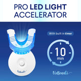 VieBeauti Teeth Whitening Kit - 5X LED Light Tooth Whitener with 35% Carbamide Peroxide, Mouth Trays, Remineralizing Gel and Tray Case - Built-In 10 Minute Timer Restores Your Gleaming White Smile