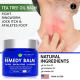 Remedy Tea Tree Oil Foot Soak + Tea Tree Oil Balm to Fight Athletes Foot, Feet Odor, Jock Itch, Ringworm, Eczema, Nail Issues, Skin Rashes, Irritations, Soften Calluses and Soothes Sore Tired Feet