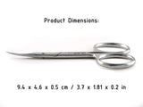Staleks Professional Cuticle Curved Scissors Stainless Steel Manicure Pedicure Care Tools Nail Beard Eyebrow Eyelash Trimming PRO EXPERT 10 TYPE 1 (18 мм) (SE-10/1)