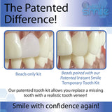 Multi-Shade Temporary Tooth Replacement Kit with box of Tooth Replacement Fitting Beads - BUNDLE