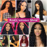 U Part Wigs Human Hair Wigs for Black Women Brazilian Deep Curly Wigs Human Hair Glueless Full Head Clip in Half Wig U Shape Wig 150% Density Natural Color