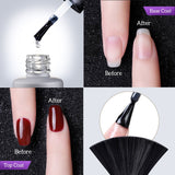 SEXY MIX Gel Nail Polish Kit with Nail Light, Soak Off Gel Nail Polish 4 Colors with Base and Top Coat, Mini 6W Nail Lamp Manicure Tools Gel Nail Kit