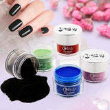Dip Powder 12 Shimmer Colors Kit with Dipping Liquid Set for Manicure Nail Arts GPL02