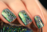 ILNP Success (H) - Green, Silver, Pink Holographic Ultra Chrome Color Shifting Flakie Nail Polish