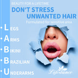 Lifestance Wax Warmer Hair Removal Kit, L1 Waxing Kit with 3 Bags Hard Wax Beans and 20 Wax Applicator Sticks for Full Body, Legs, Face, Eyebrows, Bikini Women Men Painless At Home Waxing