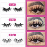 25mm Mink Lashes, SWINGINGHAIR 3D Mink Eyelasehes Dramatic Lashes 3 Different Styles Crossed Cluster Natural Layered Hand Made Strips Eyelashes Reusable Make Up Real Fake Eyelashes