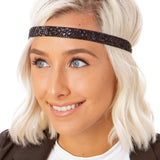 Hipsy Cute Fashion Adjustable No Slip Hairband Headbands for Women Girls & Teens (5pk Tan/Black/Brown/Gold/Black)