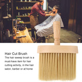 Neck Duster Barber Brush, Non-Slip Design Hair Cleaning Wooden Sweep Brush for Hair Cutting and Cleaning Suitable for Salon Use As Well As Personal Use