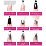 Beetles Chrome Nail Powder Mirror Effect Holographic Aurora Iridescent Pearlescent Manicure Art Decoration Glitter, 8 Colors 1g or 0.5g/Jar