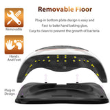 UV LED Nail Lamp, iBealous 168W Professional Fast Gel Nail Polish Dryer Curing Lamp for Gel Polish Salon Quality Nail Light Gel Lamp 4 Timer Setting & Big LCD Touch Screen for Fingernail & Toenail