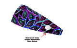 RAVEbandz! PRO Wide Stretch Non Slip Hair Bands– Moisture Wicking, Lightweight, Breathable Fabric Headbands – Unisex Designs for Everyone – For Sports, Workouts, Style (ADD ON Removable Buttons - NOT Sold Separately)