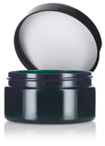Green PET Plastic (BPA Free) Refillable Low Profile Jar - 8 oz (8 Pack)