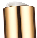 2 oz Clear Natural Refillable Plastic Squeeze Bottle with Gold Metal Disc Cap Top - (6 Pack)