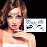 10 Sets Mermaid Face Gems Glitter - Rhinestone Rave Festival Face Jewels, Crystals Face Stickers, Eyes Face Body Jewels Stickers for Music Festivals Bohemian (Mermaid Tale)