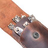 Hide & Drink, Soft Leather Double Nail Clipper Case, Beauty & Personal Care, Commuter & Nomad Gift, Grooming Case, Home & Travel Essentials, Handmade Includes 101 Year Warranty :: Bourbon Brown