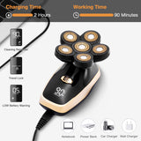 Roziahome Upgrade Electric Razor for Men Wet and Dry Bald Head Shaver 5 in 1 Grooming Kit Mens Electric Shaver Cordless Rechargeable Head Shavers for Bald Men with LED Display