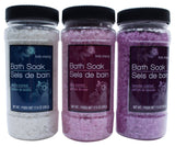 Greenbrier Body Relaxing Bath Salts Scented Spa, Rose Lavender Vanilla Mineral Set, 17.6 oz.