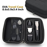 FARI Beard Trimmer Kit for Men, Cordless Mustache Trimmer Hair Trimmer Body Grommer Clippers, EVA Hard Travel Case Included