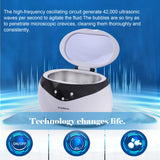Ultrasonic Jewelry Cleaner 650ml Digital Quiet 40kHz High Frequency Touch Control for Jewels Watch Band