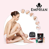 Hard Wax Beans 600gr (21OZ) All in one Body Hair Removal Formula Wax Beads - Works for Skin on Face, Armpit, Bikini Line, Leg, Arm - Wooden Applicators, 2 Prep/Post Treatment Sprays, Bag of Hard Beads Emprian