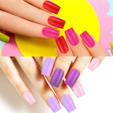 30 Sets 720 Pieces Medium Square Press on Nails Fingernails Glossy False Nail Full Cover Artificial Fake Nail Colorful Acrylic Nail Tip Kit for Nail Art Salon (Dark Colors)
