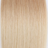 ABH AmazingBeauty Hair Pre-Taped 50g/20pcs Remy Human Hair Ombre Blonde Skin Weft Hair Extensions, Invisible, Seamless, Two Toned Dark Dirty Blonde Fading into Platinum Ash Blonde T12-60, 14 Inch