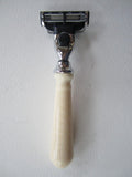 NaWiat Safety Razor, White Handle