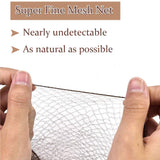 18'' 200 Pack Black Hair Nets Invisible Elastic Edge Mesh Breathable Bun Hair Nets Reusable Nylon Hair Nets For Ballet Bun (Black-200 pack)