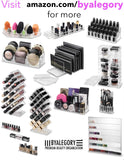 byAlegory Acrylic Makeup Beauty Brush Organizer for Slim Handles 26 Space Cosmetic Storage Display Container - Clear