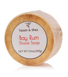 Men's Shaving Kit: 3-Piece Shaving Soap Gift Set with Ultra Rich Soap, Stainless Steel Shave Bowl & Easy-Grip Brush, Light Bay Rum Scent, Handsomely Gift Boxed by Tatum & Shea (Bay Rum)