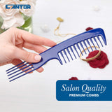 Lift Teasing Wide Tooth Comb – 5 Pack Chemical and Heat Resistant Detangler Comb – Anti Static Comb For All Hair Types – Durable and Lightweight - By Cantor