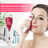 TOUCHBeauty Heated Eyelash Curler, Electric Lash Curler Safe with Smart Silicone Heating Pads and Efficient with Fast Heating Up Perfect for All Eye Shapes, Natural Curling and Long Lasting (Red)