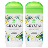 Crystal Deodorant, Vanilla Jasmine, Aluminum Free, No Toxic Aluminums, Paraben Free, Hypo Allergenic, Artificial Fragrance Free, Vegan & Cruelty Free, 2.5 oz (Pack of 2)