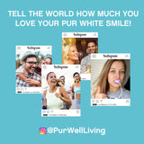 Pur White Teeth Whitening System Teeth Whitener Brilliant Complete Teeth Whitening Kit With LED Light, Smartphone Hook Up, Long Lasting White Teeth Results (36% Carbamide Peroxide)