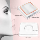 100 Piece Paper Eyelash Packaging Box Lashes Boxes Packaging, 50 Piece Empty Eyelash Boxes Lash Box, 50 Piece Empty Eyelash Boxes Tray False Eyelashes Storage Box Packing Box Lid Tray (Marble)