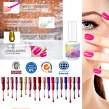 Makartt Gel Nail Polish, 22PCS Pastel Neon Gel Pink Blue Yellow Green Purple Red Colors Gel Set with Base Coat Top Coat, 24 Bottles 8ML Soak Off Gel Polish Starter Kit for Home Use