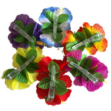 Hibiscus Hair Clips Flower Barrettes Hawaiian Hair Clip Set Hawaii Tropical Luau Floral Leaf Clips Headpiece Women Wedding Beach Carnival Birthday Party Favors Handmade Hair Accessories Set of 12