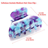 Medium Hair Claw Clips Cellulose Acetate Jaw Clips Non Slip Hair Clip Clamps Strong Hold Claw Clip Women Thin Thick Hair,3 pack