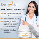 Anti-Blemish Control Pads- Contains Salicylic, Glycolic, & Lactic Acid for Face & Body. Clears Away Clogged Pores, Oily Skin & Cystic Breakouts. Removes Dark Spots, Blackhead & Whitehead Pimples