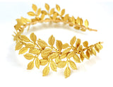 Greek Roman Goddess Gold Leaf Crown Headpiece – Bridal Wedding Headband