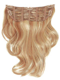 16" Curl Back Extension 1 Piece Color R14/88H GOLDEN WHEAT - Hairdo Hairpieces 5 Snap Pins Heat Friendly Curly Synthetic Wavy Flat Iron Blow Dry Salon Layers