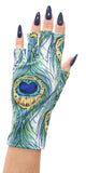 ManiGlovz Gel Nail Manicure Anti-UV and Sunblock Protection Shield Gloves - Water Resistant UV Gloves for Gel Manicures to use with UV and LED Dry Lamps (Feathers on Fleek Print)