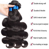 Cranberry Hair Unprocessed Peruvian Virgin Hair Body Wave One Bundle Virgin Human Hair Extension Weave Natural Black Color Hair(22)