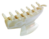 French Amie Chic Ivory Handmade Celluloid Large 3 Inch Jaw Hair Claw Clip Clamp Clutcher