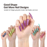 BURANO 600PCS Clear Tips for Acrylic Nails with Nail Glue Set, Nail Extension Tips with 15ML 3in1 Nail Glue Half Cover Straight Clear Coffin Fake Nail Tips 12 Sizes H002