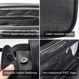 Loteaf Toiletry Bag for Men PU Leather Water-Resistant Travel Toiletry Bag Organizer Dopp Kit for Toiletries Accessories (Black)