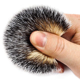 Shaving Brushes, JR Synthetic Nylon Brush Hair Knot with Pure Black Engineered Resin Handle Shaving Brush for Men, Safety Razor, Double Edge Razor, Shaving Razor